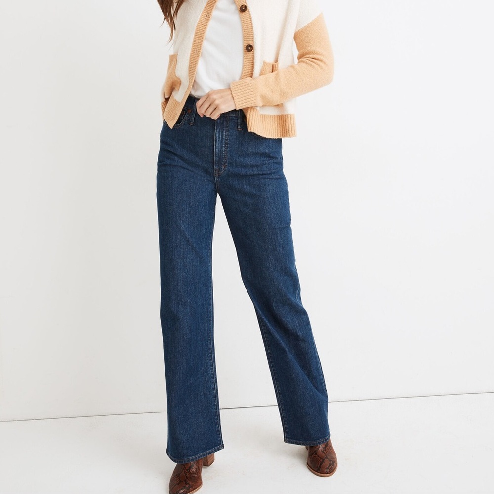 NWT sz 31 Madewell slim wide leg jeans in medium wash